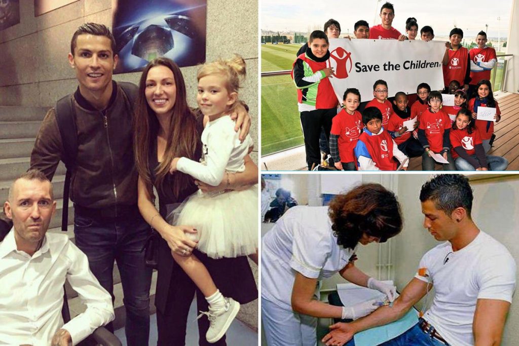 Ronaldo là cầu thủ từ thiện nhiều nhất thế giới