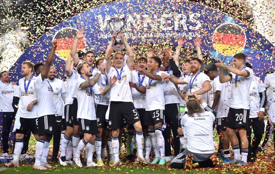 Đội tuyển quốc gia Đức đứng đầu danh sách với tổng số 3 lần vô địch EURO